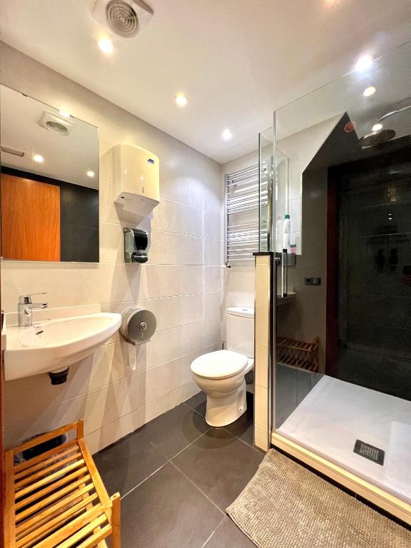 Koupelna v ubytování Hostal Apolo