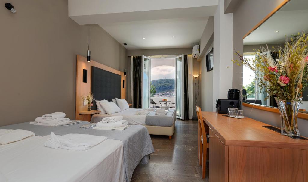 Postel nebo postele na pokoji v ubytování Hotel Punta