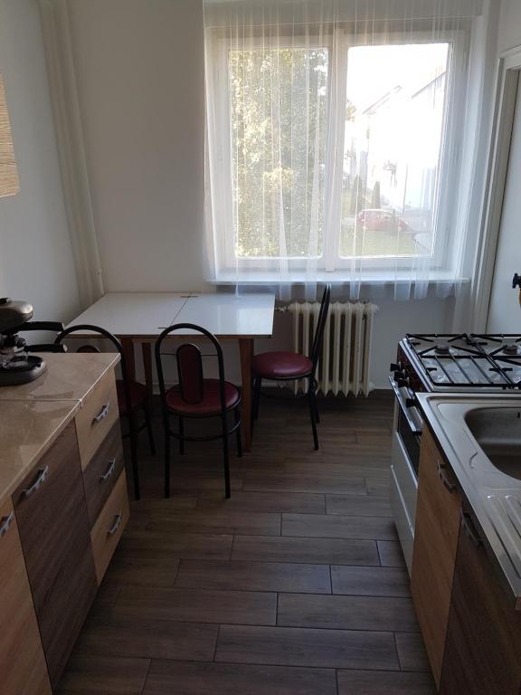 Kuchyňa alebo kuchynka v ubytovaní Kuckó Apartman Berente