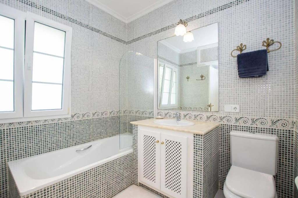A bathroom at Menorca Villa Marbella