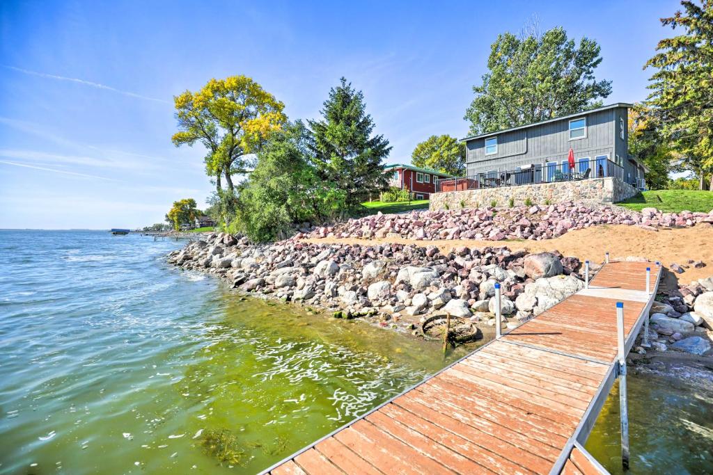Lakefront Cabin with Patio and Views in Lake Norden, Lake Norden ...