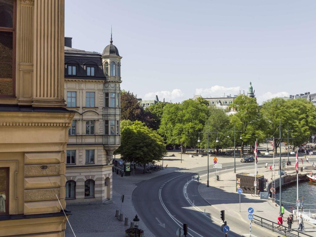 a view of a street in a city at Radisson Collection, Strand Hotel, Stockholm in Stockholm
