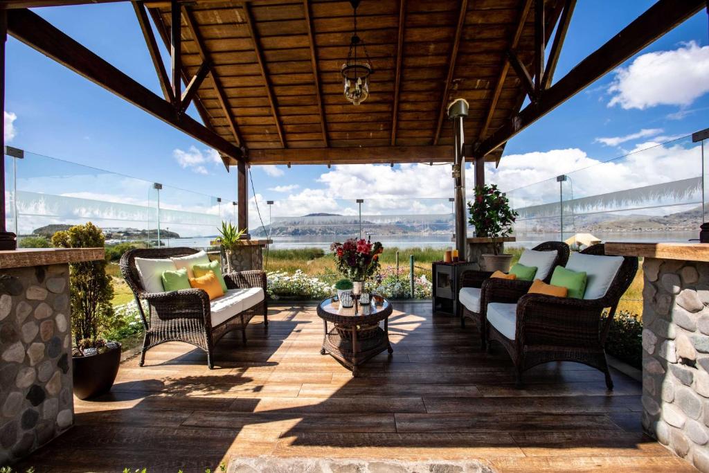 Uma varanda ou terraço em Sonesta Posadas del Inca Puno