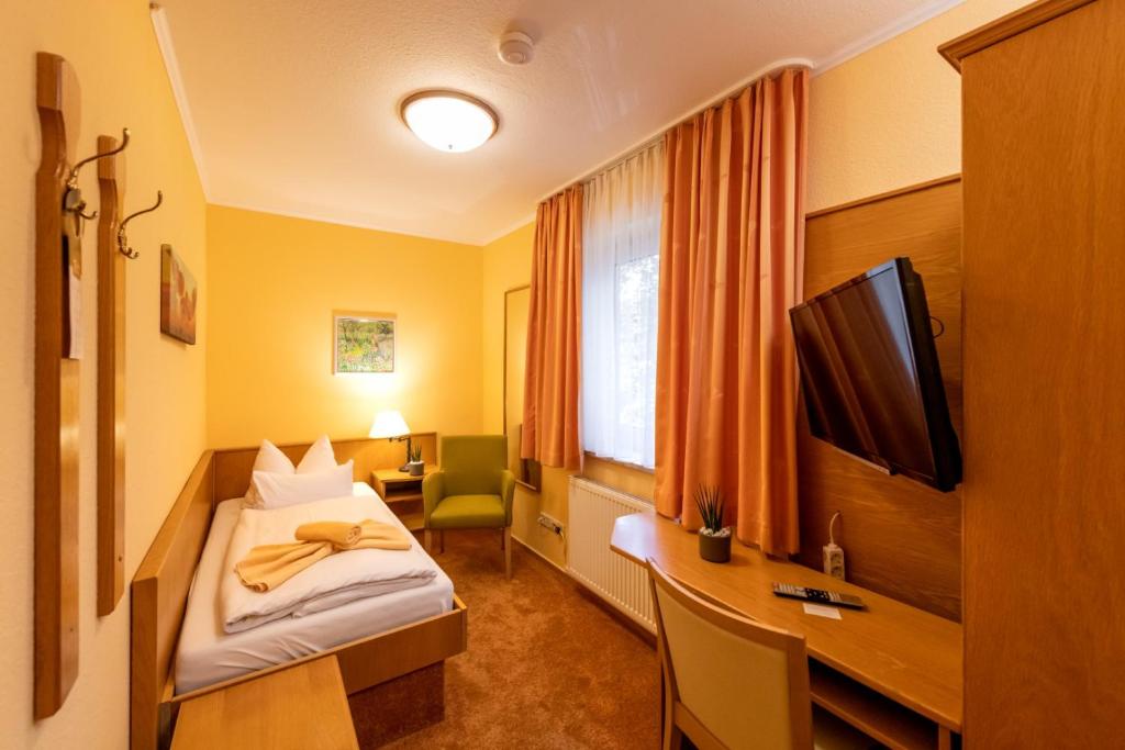 TV a/nebo společenská místnost v ubytování Hotel Zum Steinhof