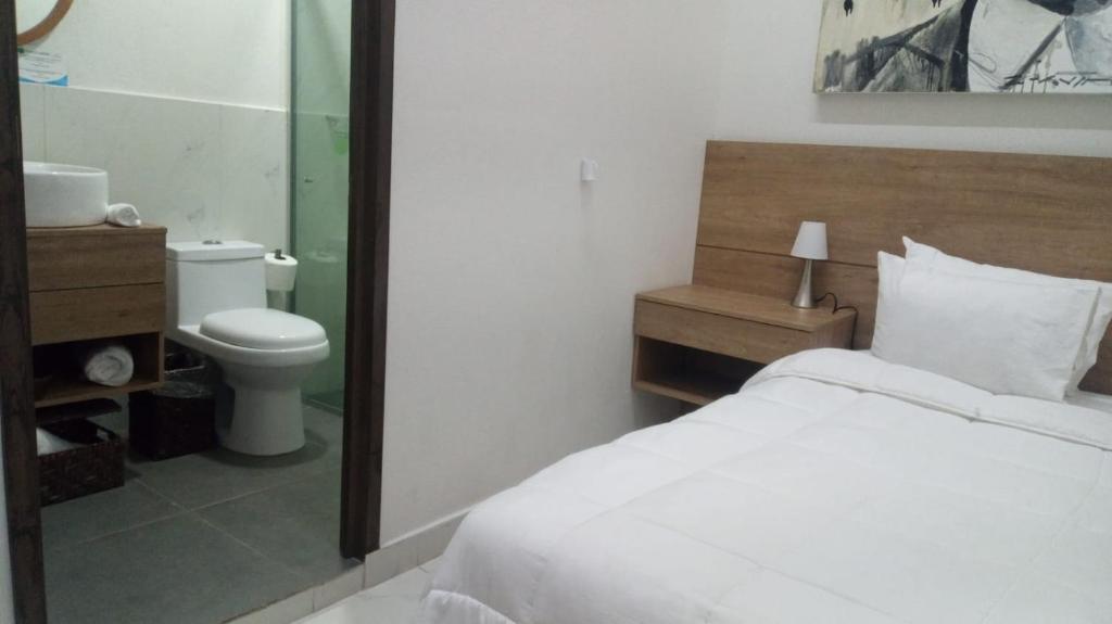 Koupelna v ubytování Vía Real Hotel Boutique