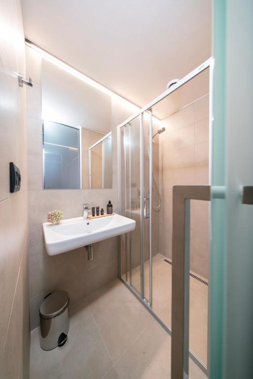 Koupelna v ubytování Hotel Diana