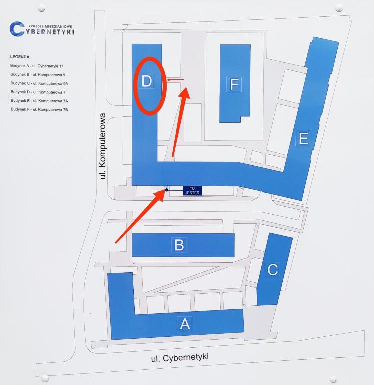 Plan piętra w obiekcie M&R Apartament Airport&Business Premium Komputerowa - underground garage - free WiFi - Netflix - self check-in - 5 min from Chopin Airport
