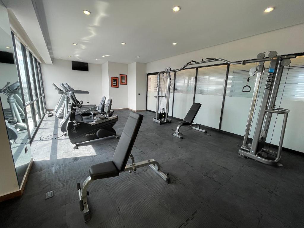 Fitness centrum a/nebo fitness zařízení v ubytování Gumont Guadalajara López Mateos - Minerva