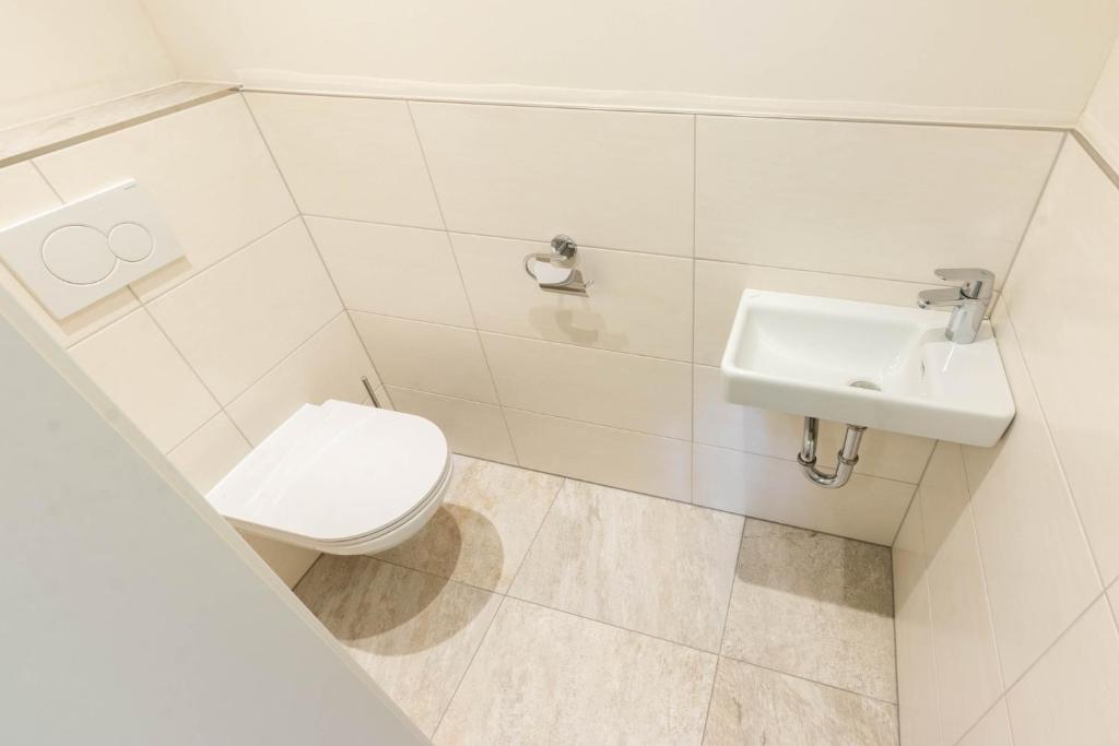 Koupelna v ubytování Gästehaus Schwaiger