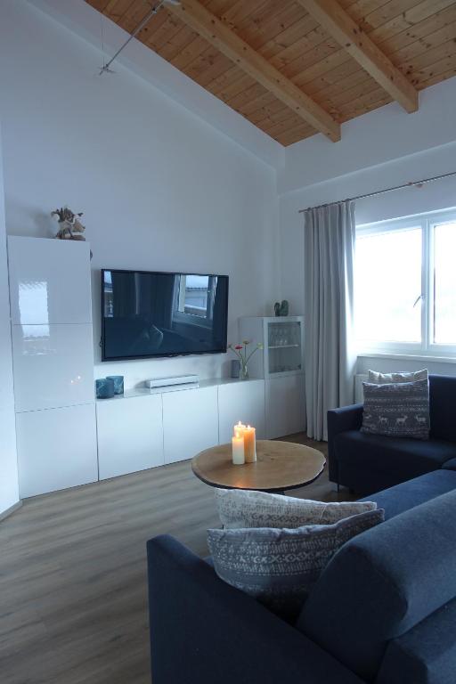 Kuchyň nebo kuchyňský kout v ubytování Frozen Time Apartments