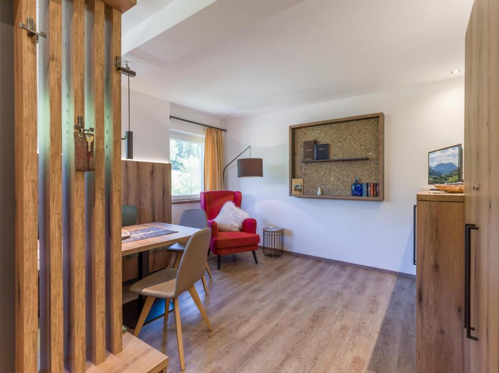 Kuchyňa alebo kuchynka v ubytovaní Silber Lodge im Wiesenstein