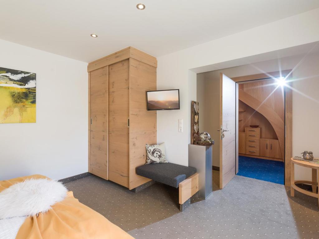 Posteľ alebo postele v izbe v ubytovaní Silber Lodge im Wiesenstein