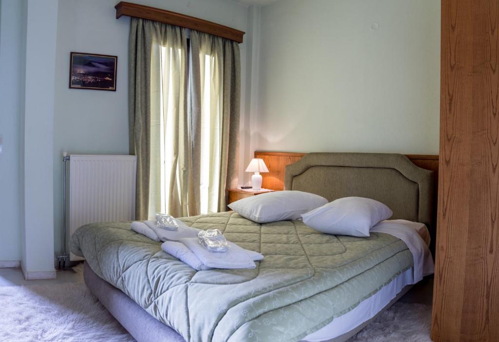 Posteľ alebo postele v izbe v ubytovaní Mountain House
