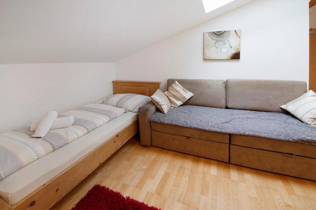 Posteľ alebo postele v izbe v ubytovaní Haus Lowe Appartement 2 Stock Nr 5