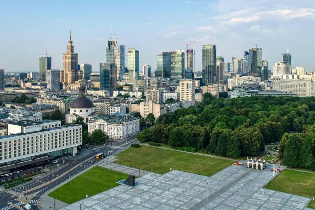 Výhľad na mesto Varšava alebo výhľad na mesto priamo z apartmánu