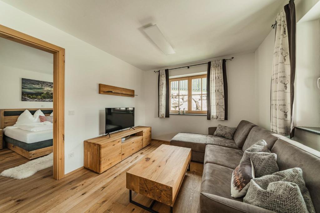 TV a/nebo společenská místnost v ubytování Dachstein West Apartments