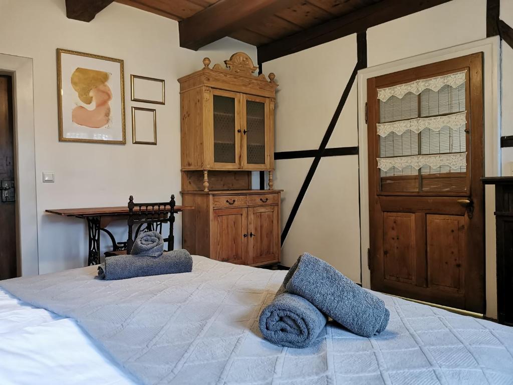 Postel nebo postele na pokoji v ubytování Flyns