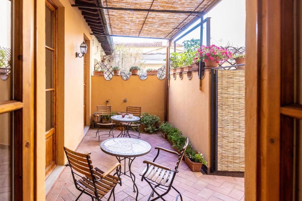 Balkón alebo terasa v ubytovaní La Casa del Ghiberti B&B