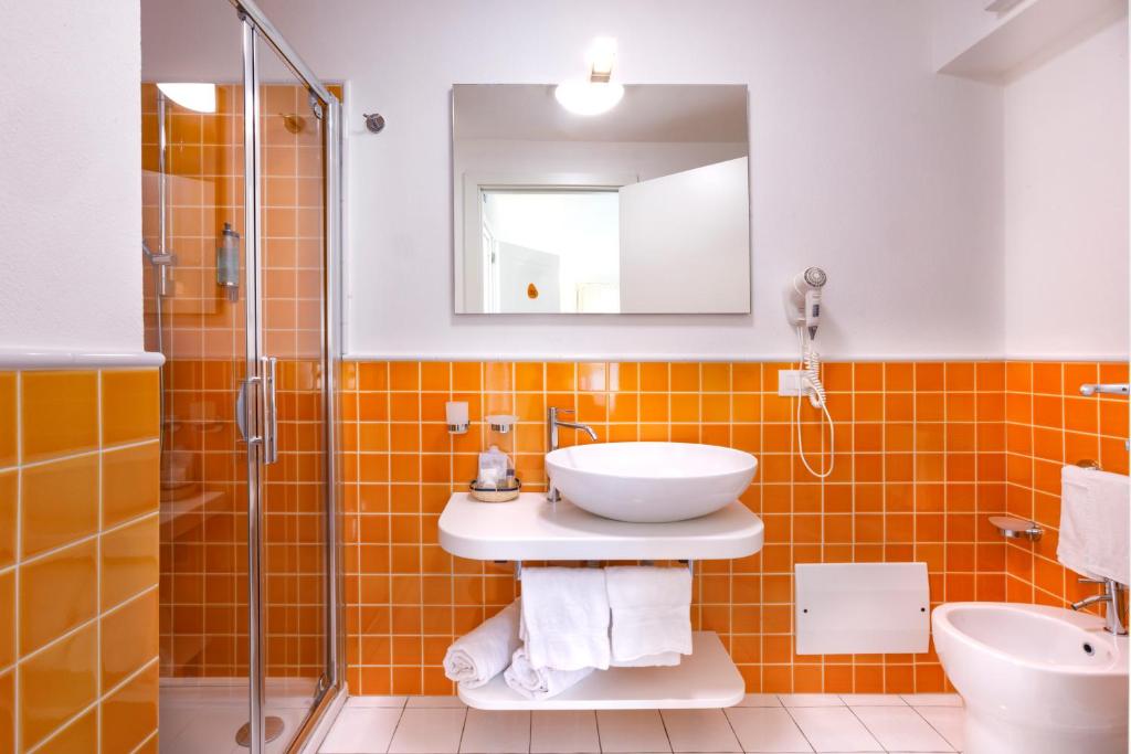 Kúpeľňa v ubytovaní Janas Hotel