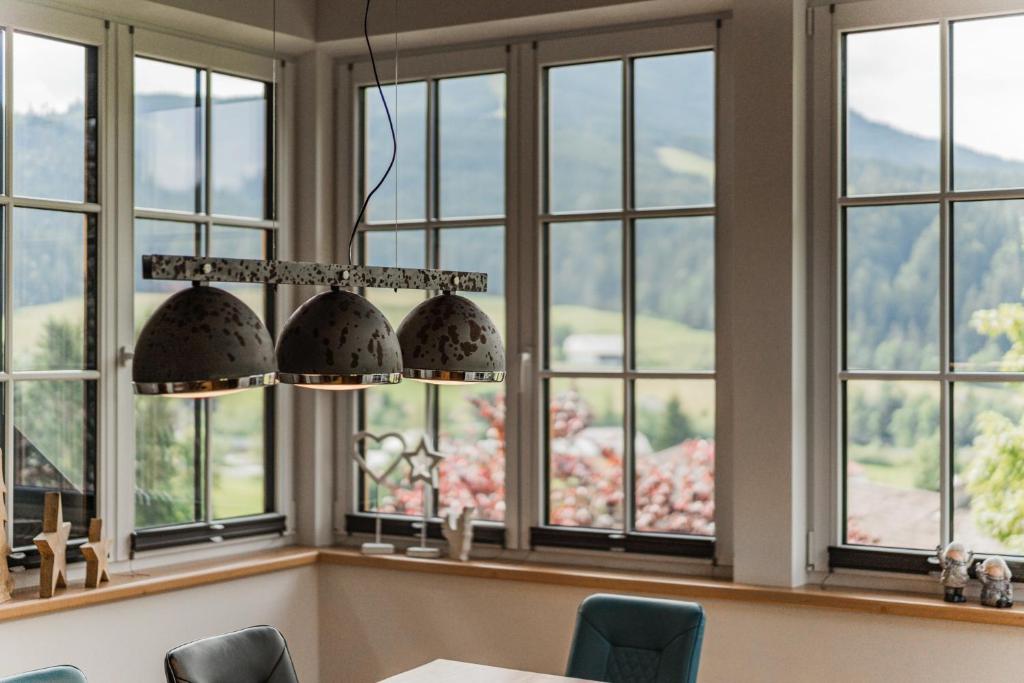 Nespecifikovaný výhled na hory nebo výhled na hory při pohledu z apartmánu