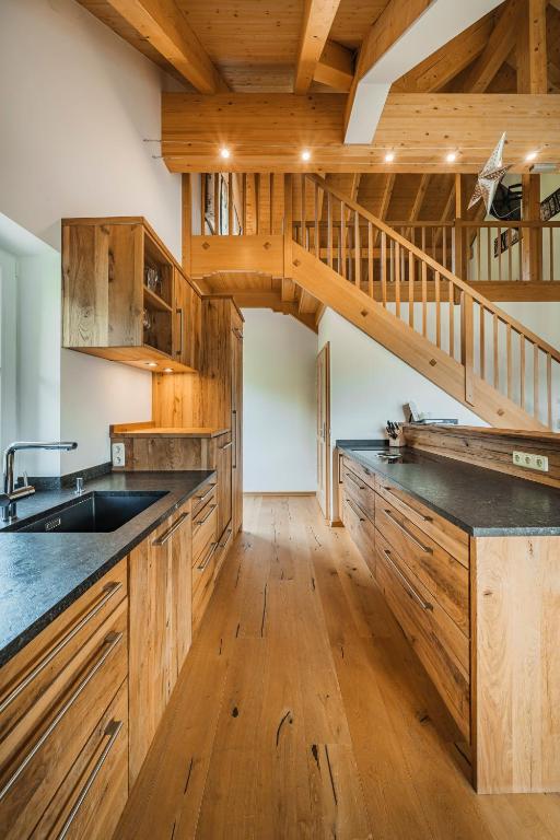 Kuchyň nebo kuchyňský kout v ubytování Penthouse Weiglhof