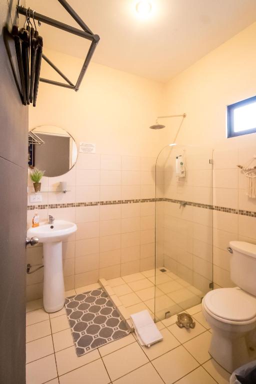 Koupelna v ubytování Terida Airport B&B