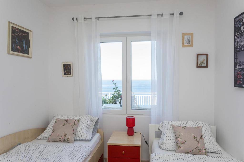 Posteľ alebo postele v izbe v ubytovaní Apartment Lusi