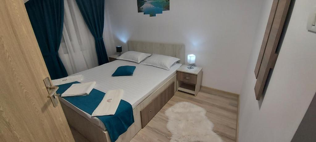 Postel nebo postele na pokoji v ubytování Cabana Mea STRAJA