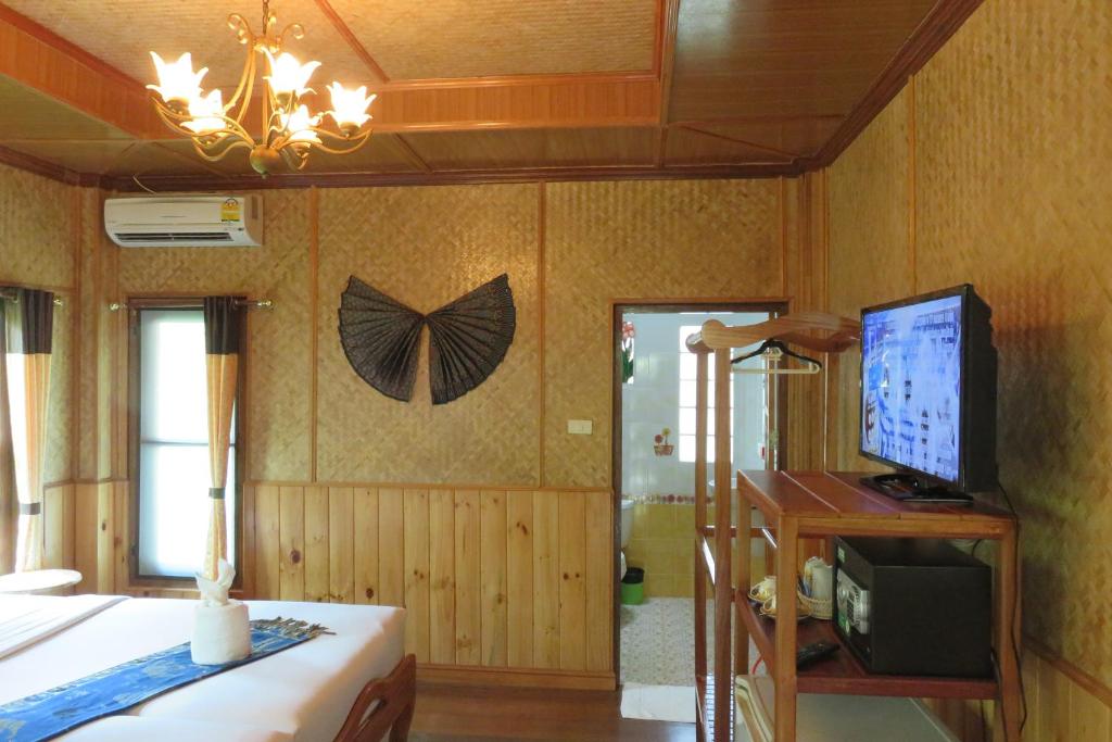 TV a/nebo společenská místnost v ubytování Macura Resort