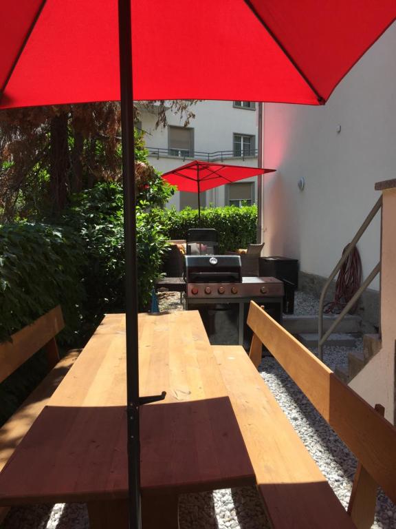 Posezení v ubytování Alpine City Suite