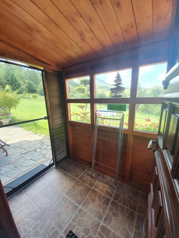 Balkón nebo terasa v ubytování Domek pod Królowem