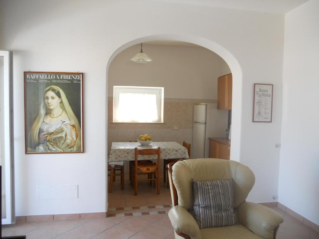 A seating area at Appartamenti La Balestra