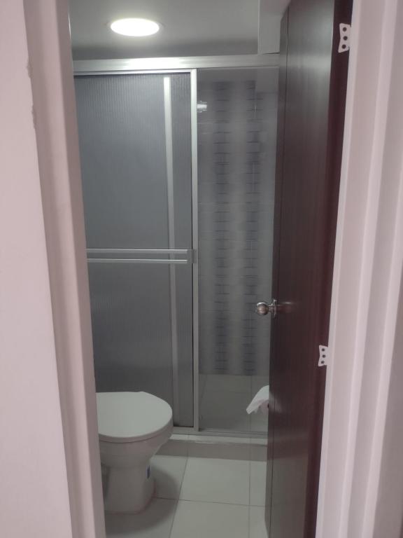 Koupelna v ubytování Hotel Risaralda