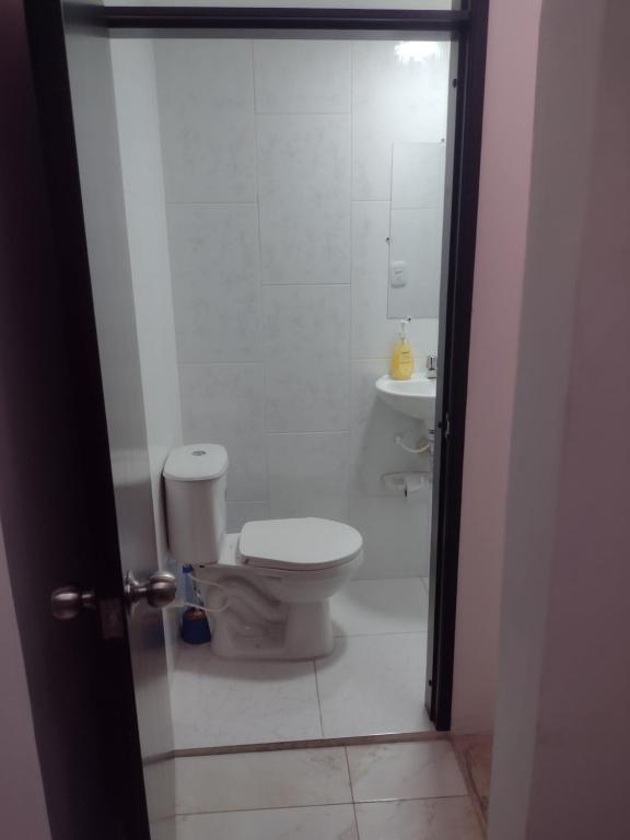 Koupelna v ubytování Hotel Risaralda