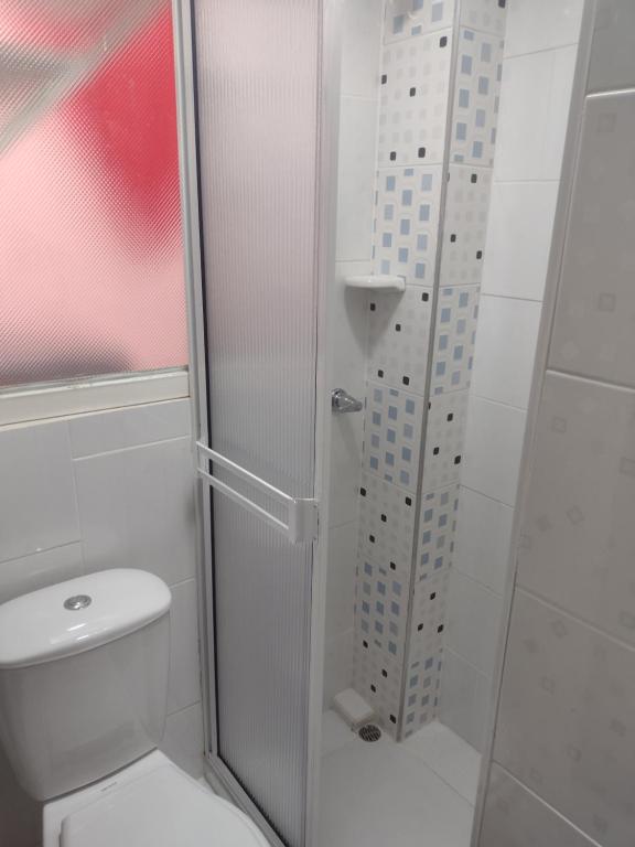 Koupelna v ubytování Hotel Risaralda