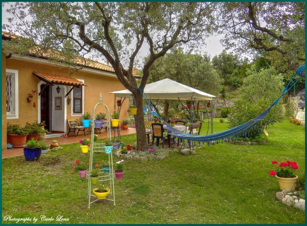 Vonkajšia záhrada v ubytovaní Villa Pierina