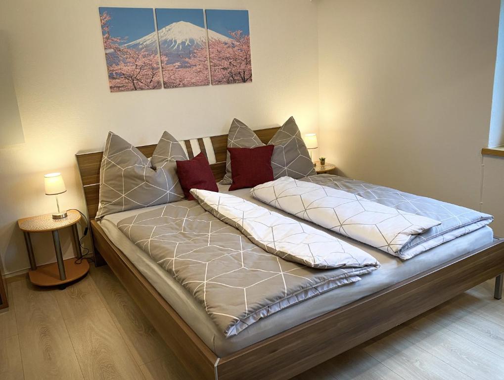 Postel nebo postele na pokoji v ubytování Apartment Bergfeeling