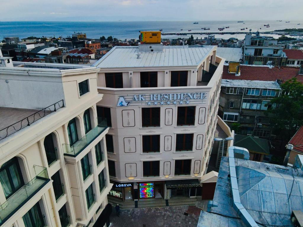 an aerial view of a building in a city at Ak residence in Istanbul