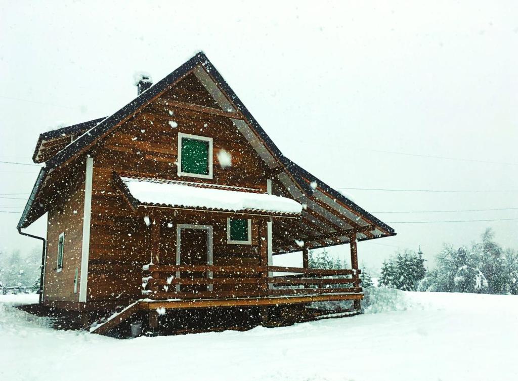 Chalets Zelena Vrata v zimě