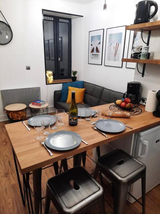 Posezení v ubytování Ax, Superbe appartement 2 ch jusqu'à 5 pers