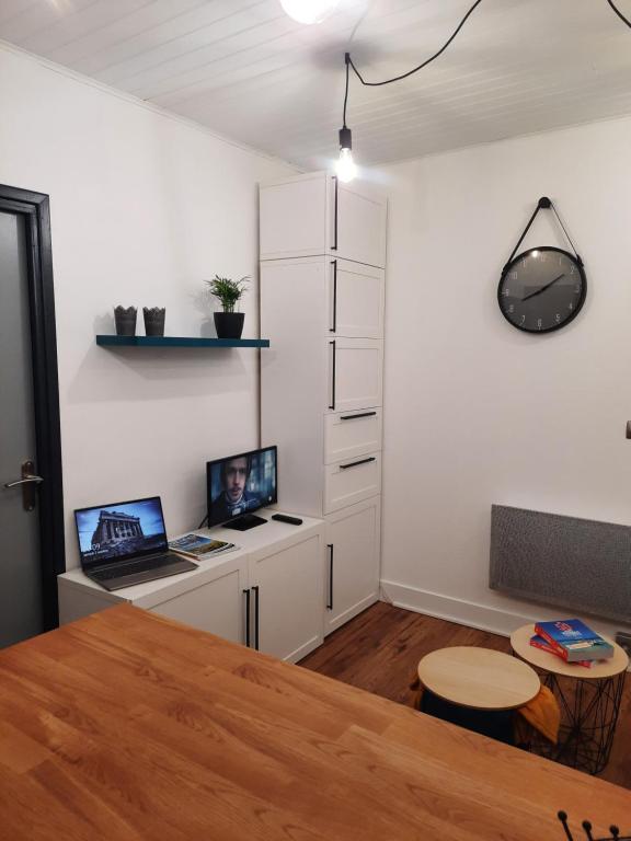 TV a/nebo společenská místnost v ubytování Ax, Superbe appartement 2 ch jusqu'à 5 pers