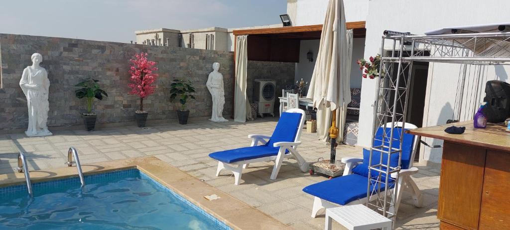 Bazén v ubytování كمباوند جاليريا مون فالي nebo v jeho okolí