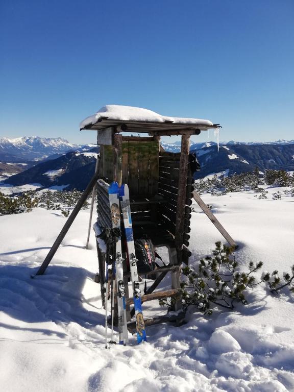 Holzfällerhaus Melkstatt v zime