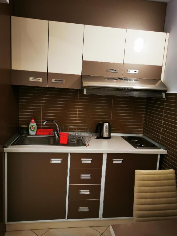Kuchyň nebo kuchyňský kout v ubytování Casa Flandria
