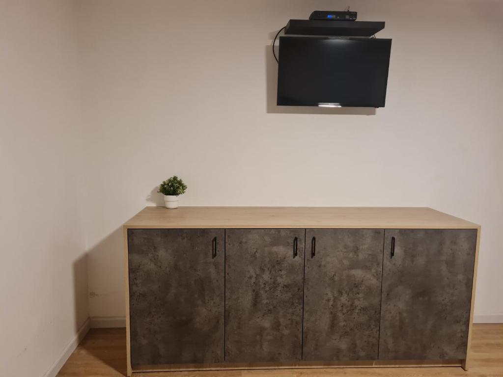 TV a/nebo společenská místnost v ubytování Arava Hostel