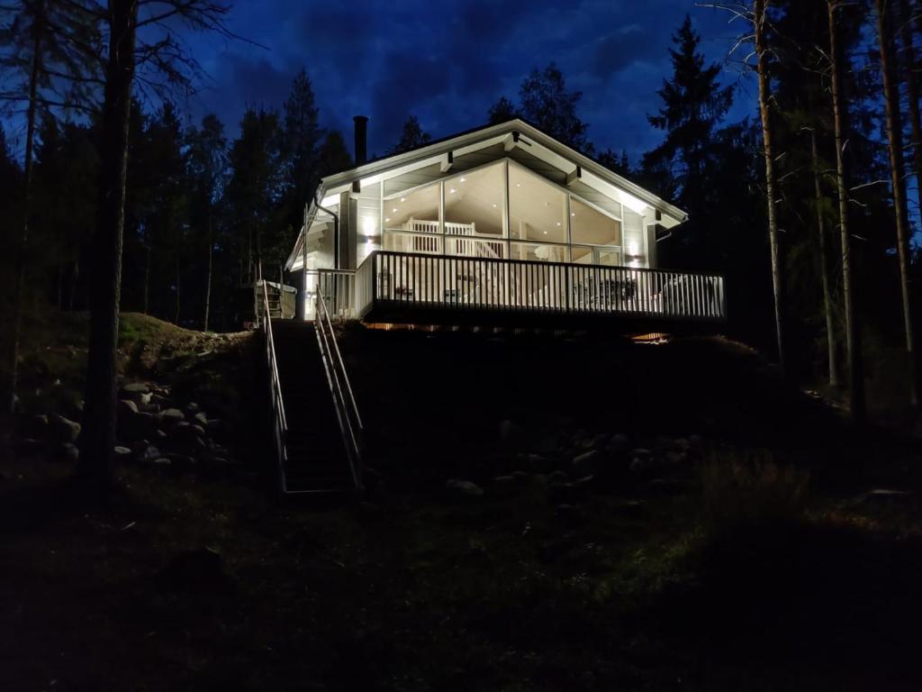 Villa Sirius Sieri, nice Log-Cottage by the lake photo