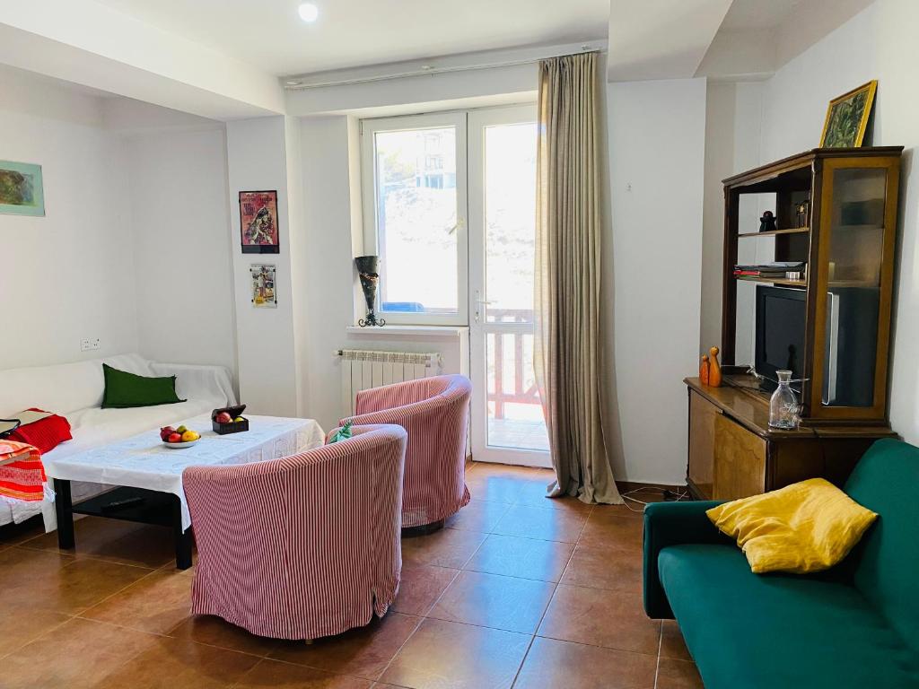 Posezení v ubytování Apartment in Penta Invest Building