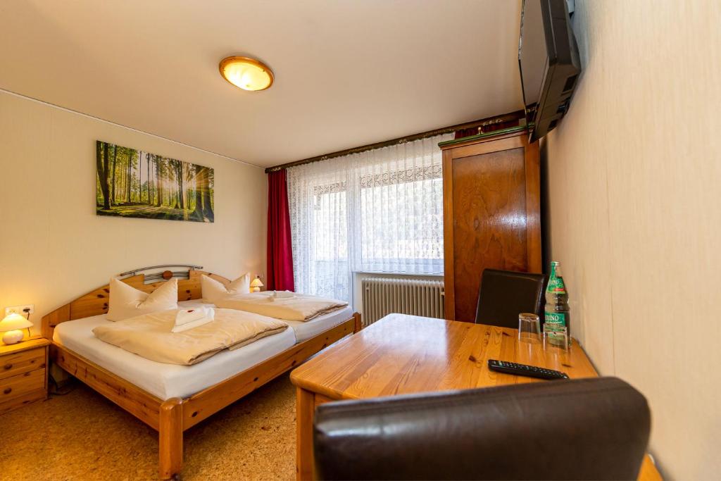 TV a/nebo společenská místnost v ubytování Hotel Bellevue