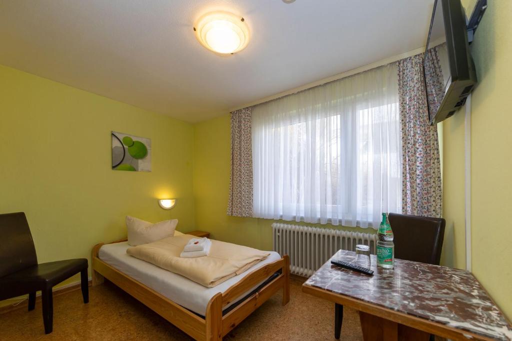 TV a/nebo společenská místnost v ubytování Hotel Bellevue