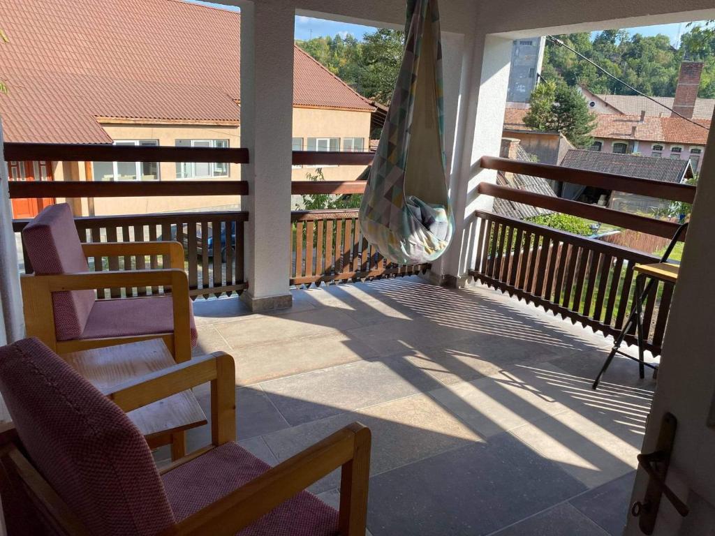 Balkón nebo terasa v ubytování Casa Bucataria Fonix